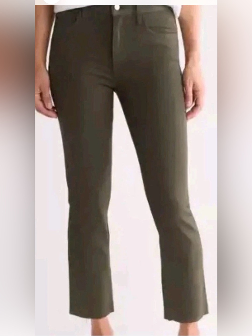 Frank & Eileen CORK The Everyday Straight Leg Jeans in Olive Green Sz 26